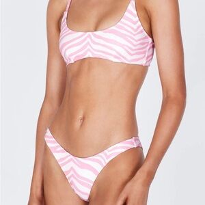 Triangl Bikini in Pink Zebra